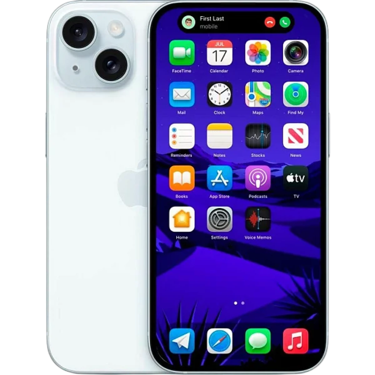 Apple iPhone 15 · Голубой · 256 Гб · e-SIM